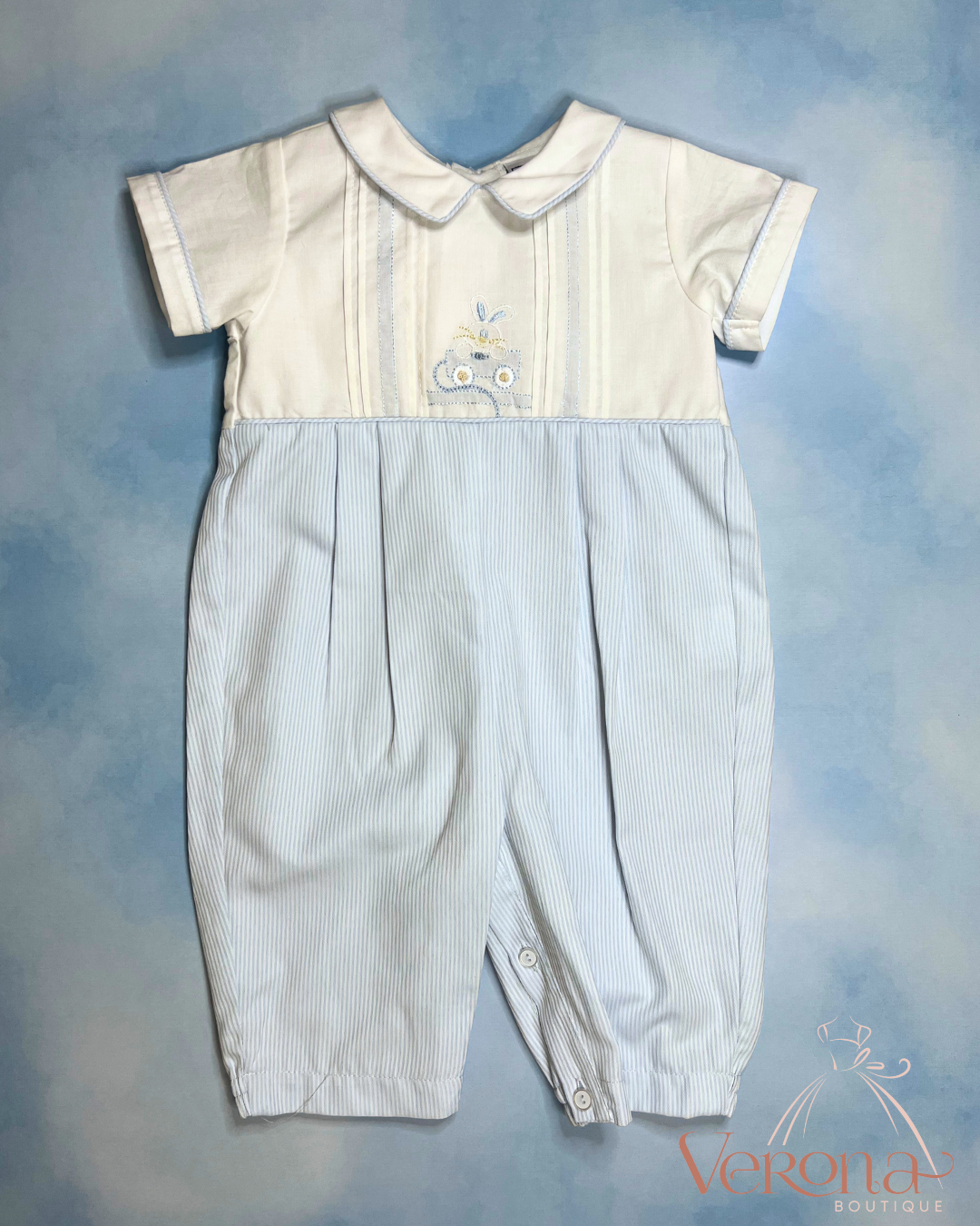 Baby Boy Outfit - Blue Romper